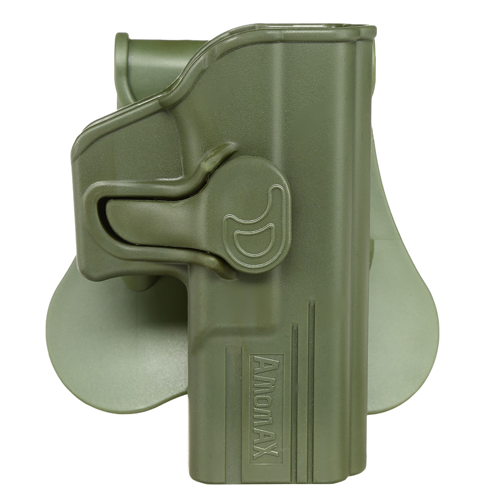 Amomax Tactical Holster Polymer Paddle fr Glock 19 / 23 / 32 Rechts oliv