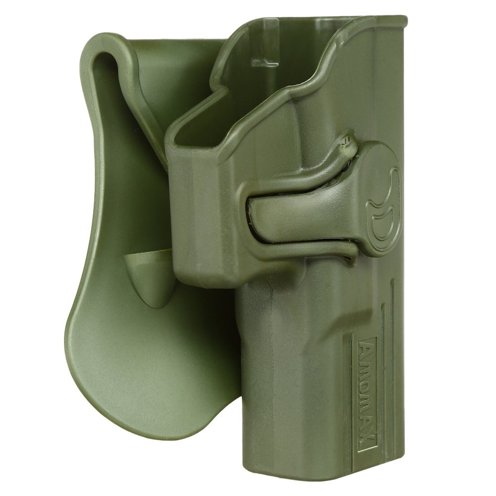 Amomax Tactical Holster Polymer Paddle fr Glock 19 / 23 / 32 Rechts oliv Bild 1