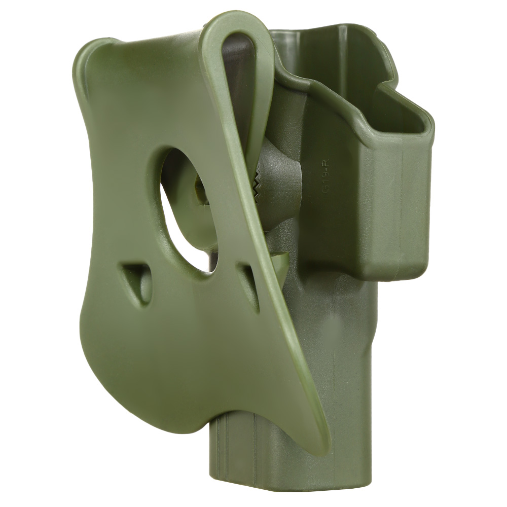 Amomax Tactical Holster Polymer Paddle fr Glock 19 / 23 / 32 Rechts oliv Bild 3