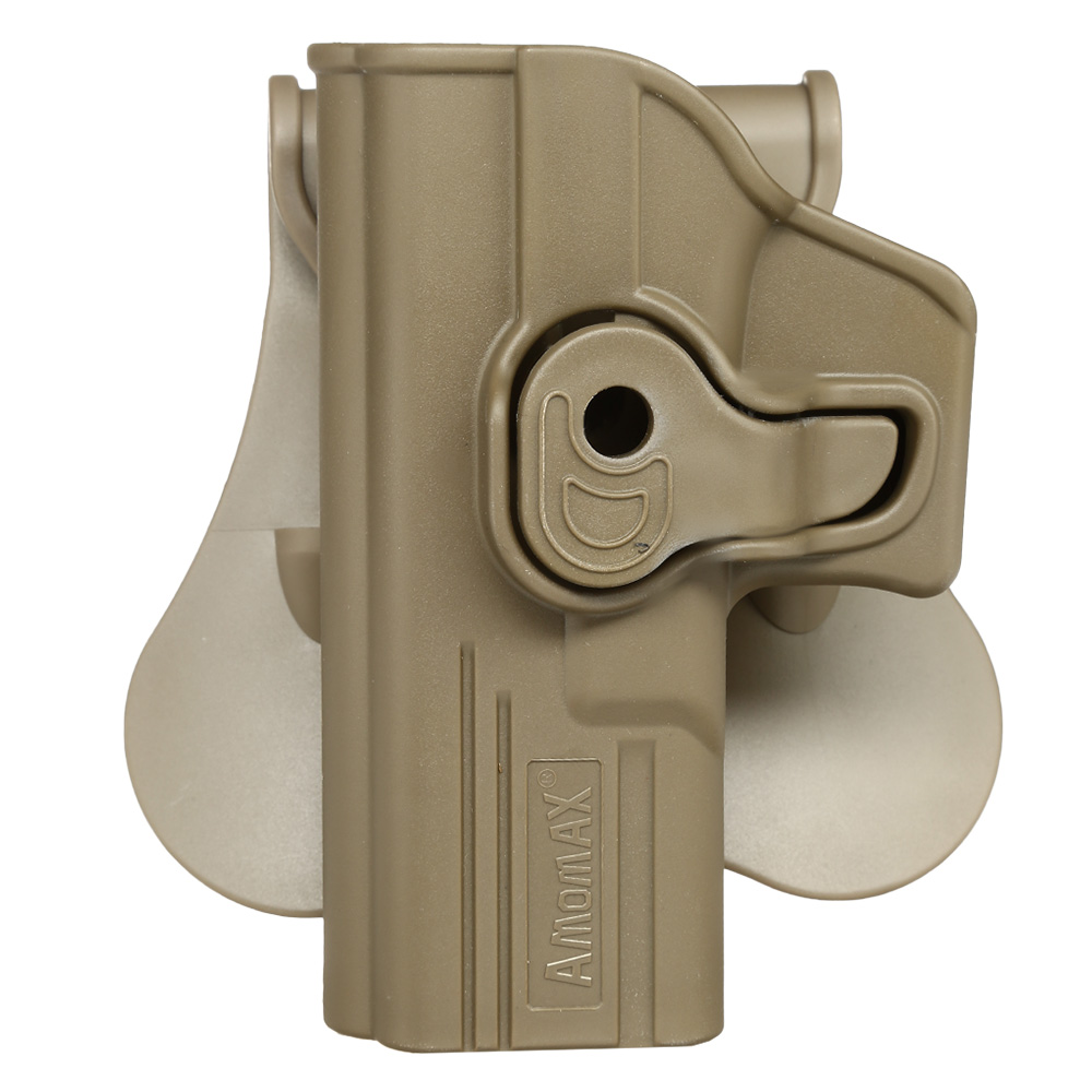 Amomax Tactical Holster Polymer Paddle fr Airsoft G-Modelle Links Flat Dark Earth