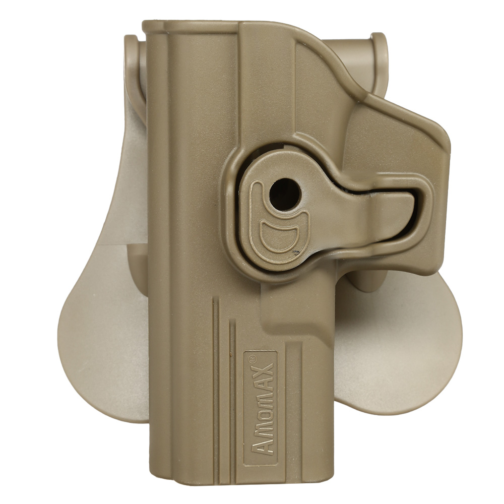 Versandrcklufer Amomax Tactical Holster Polymer Paddle fr Airsoft G-Modelle Links Flat Dark Earth