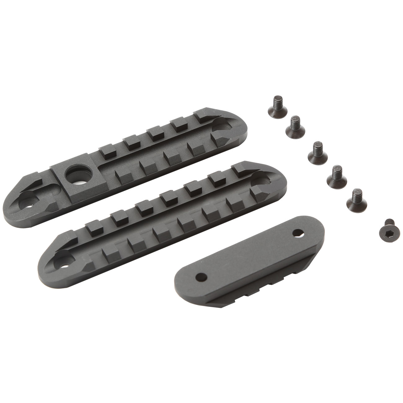 Action Army 21mm Aluminium Schienen Set (3 Stck) f. AAC 21 schwarz Bild 1