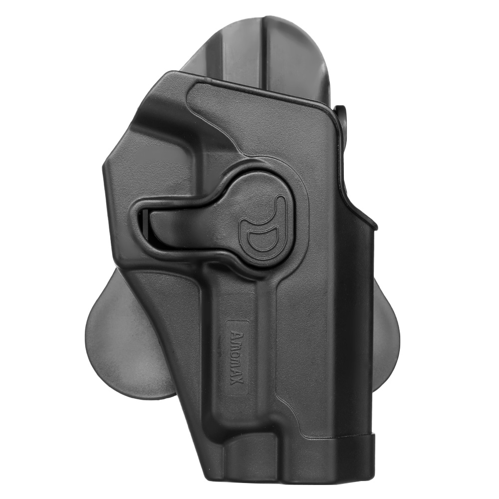 Amomax Tactical Holster Polymer Paddle für Sig Sauer P220 Serie Rechts schwarz