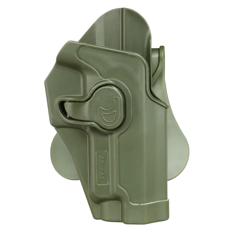 Amomax Tactical Holster Polymer Paddle für Sig Sauer P220 Serie Rechts oliv