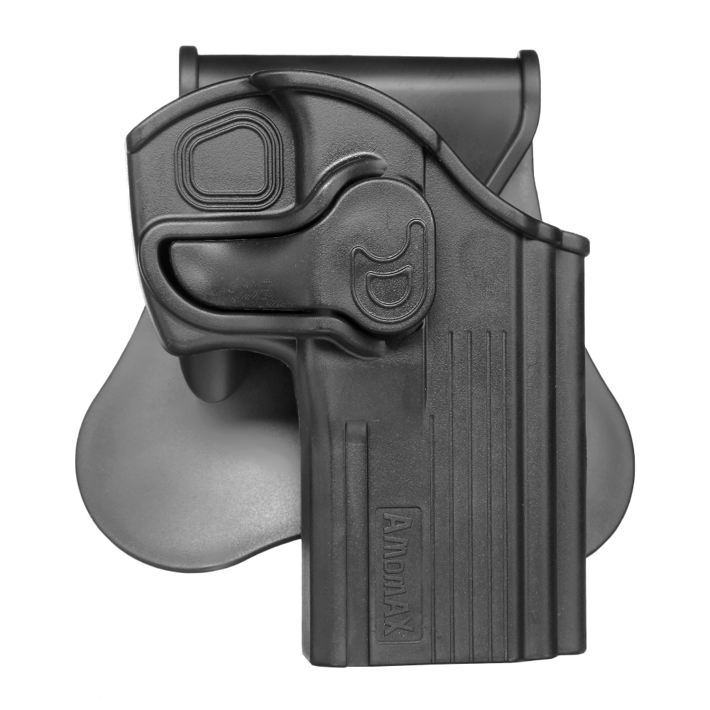 Amomax Tactical Holster Polymer Paddle fr CZ 75D Compact / Taurus 24/7 Rechts schwarz