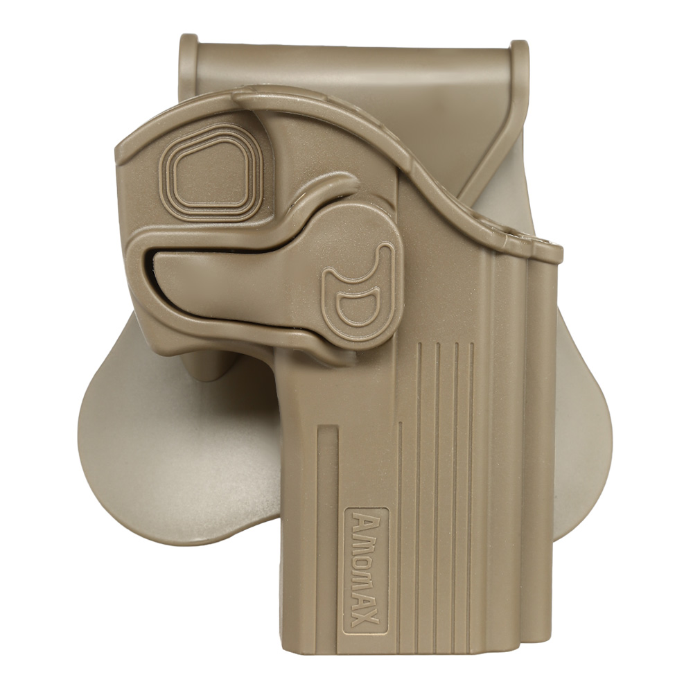 Amomax Tactical Holster Polymer Paddle fr CZ 75D Compact / Taurus 24/7 Rechts Flat Dark Earth