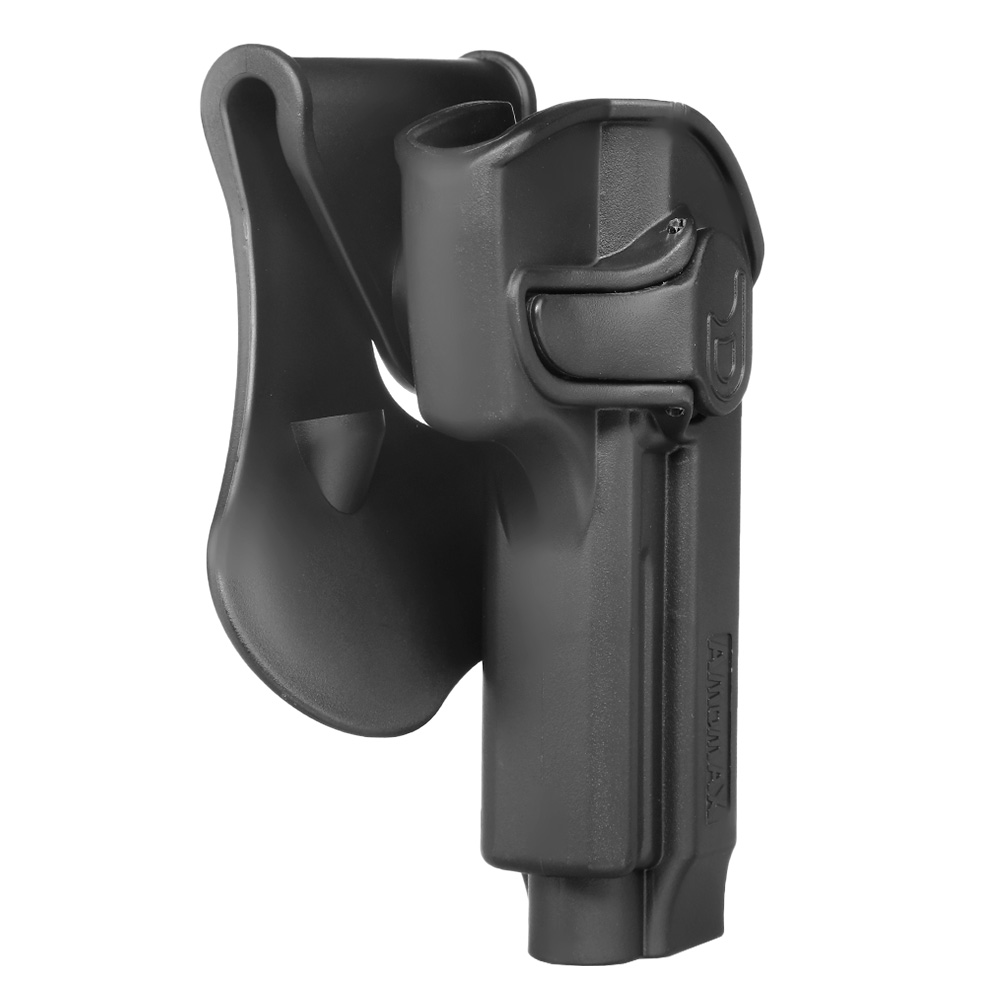 Amomax Tactical Holster Polymer Paddle fr Beretta 92 / 92F / M9 Rechts schwarz Bild 1