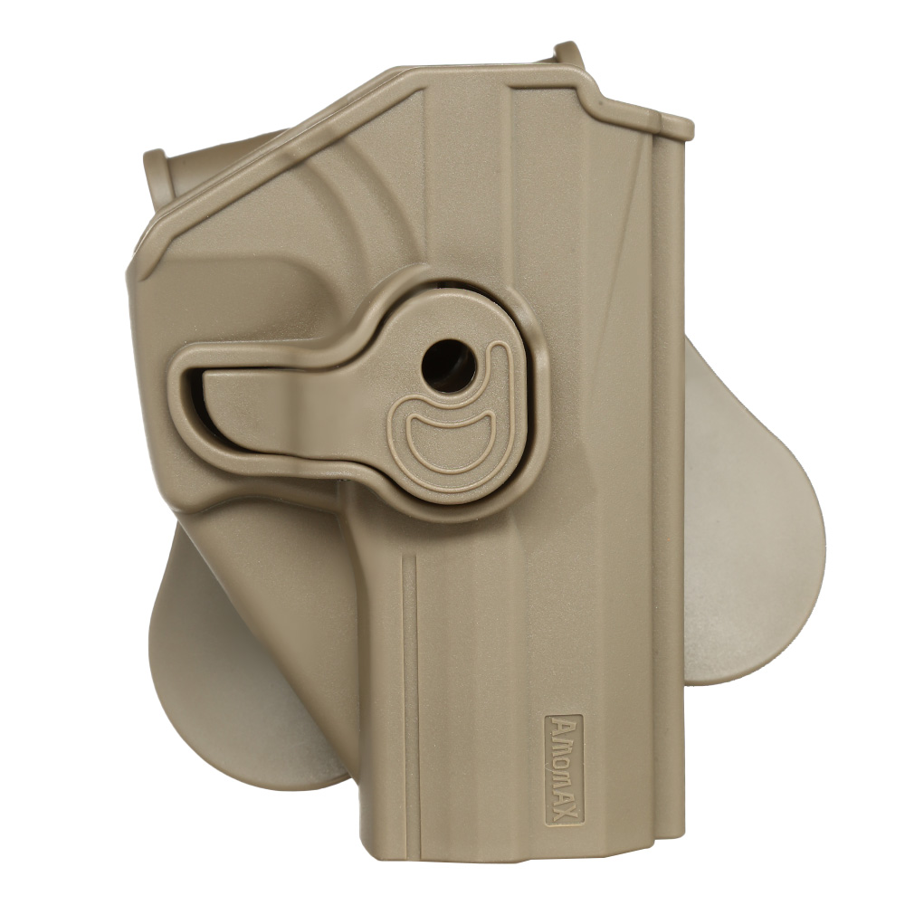 Amomax Tactical Holster Polymer Paddle fr H&K USP Serie / G&G GTP-9 Rechts Flat Dark Earth