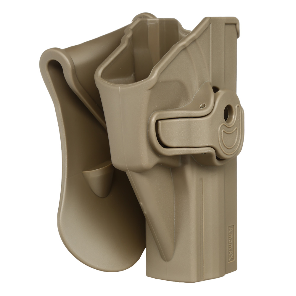 Amomax Tactical Holster Polymer Paddle fr H&K USP Serie / G&G GTP-9 Rechts Flat Dark Earth Bild 1