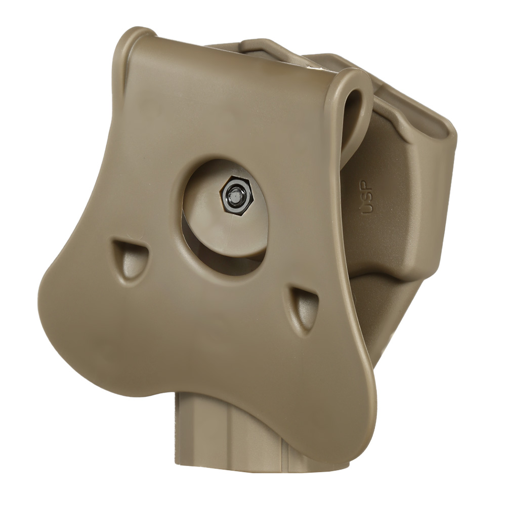 Amomax Tactical Holster Polymer Paddle fr H&K USP Serie / G&G GTP-9 Rechts Flat Dark Earth Bild 3