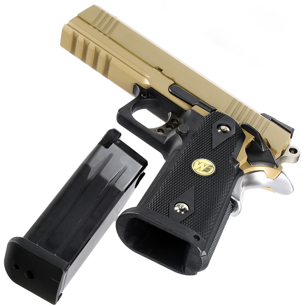 Wei-ETech Hi-Capa 4.3 Vollmetall GBB 6mm BB Tan / schwarz Bild 6