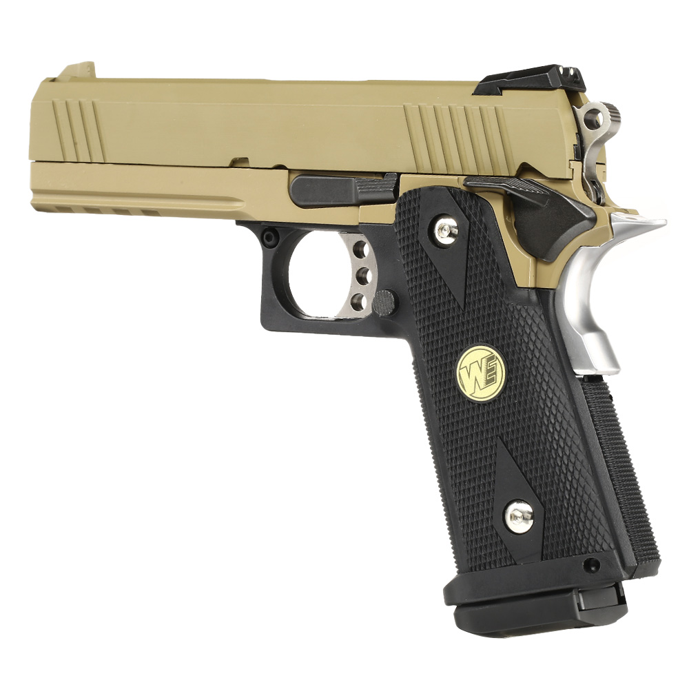 Wei-ETech Hi-Capa 4.3 Vollmetall GBB 6mm BB Tan / schwarz Bild 8