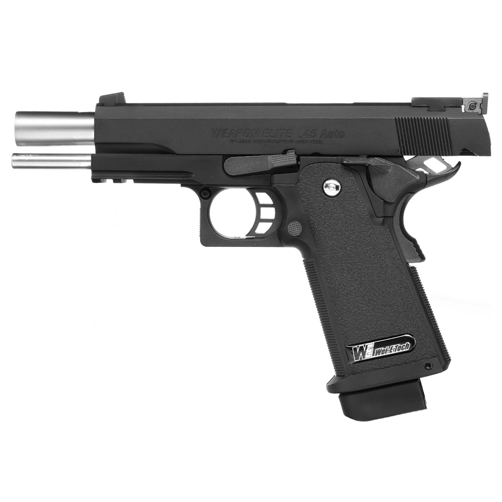 Wei ETech Hi-Capa 5.1 R-Type Vollmetall GBB 6mm BB schwarz - Maple Leaf Inside Bild 2