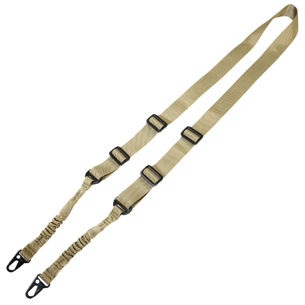 Amomax 2-Punkt Tragegurt Dual Bungee Universal Tactical Type 1 Coyote Brown