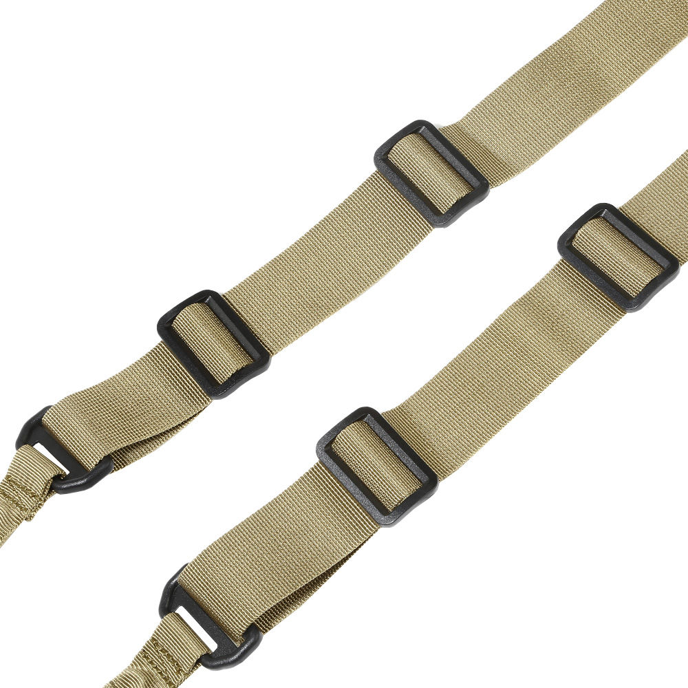 Amomax 2-Punkt Tragegurt Dual Bungee Universal Tactical Type 1 Coyote Brown Bild 3