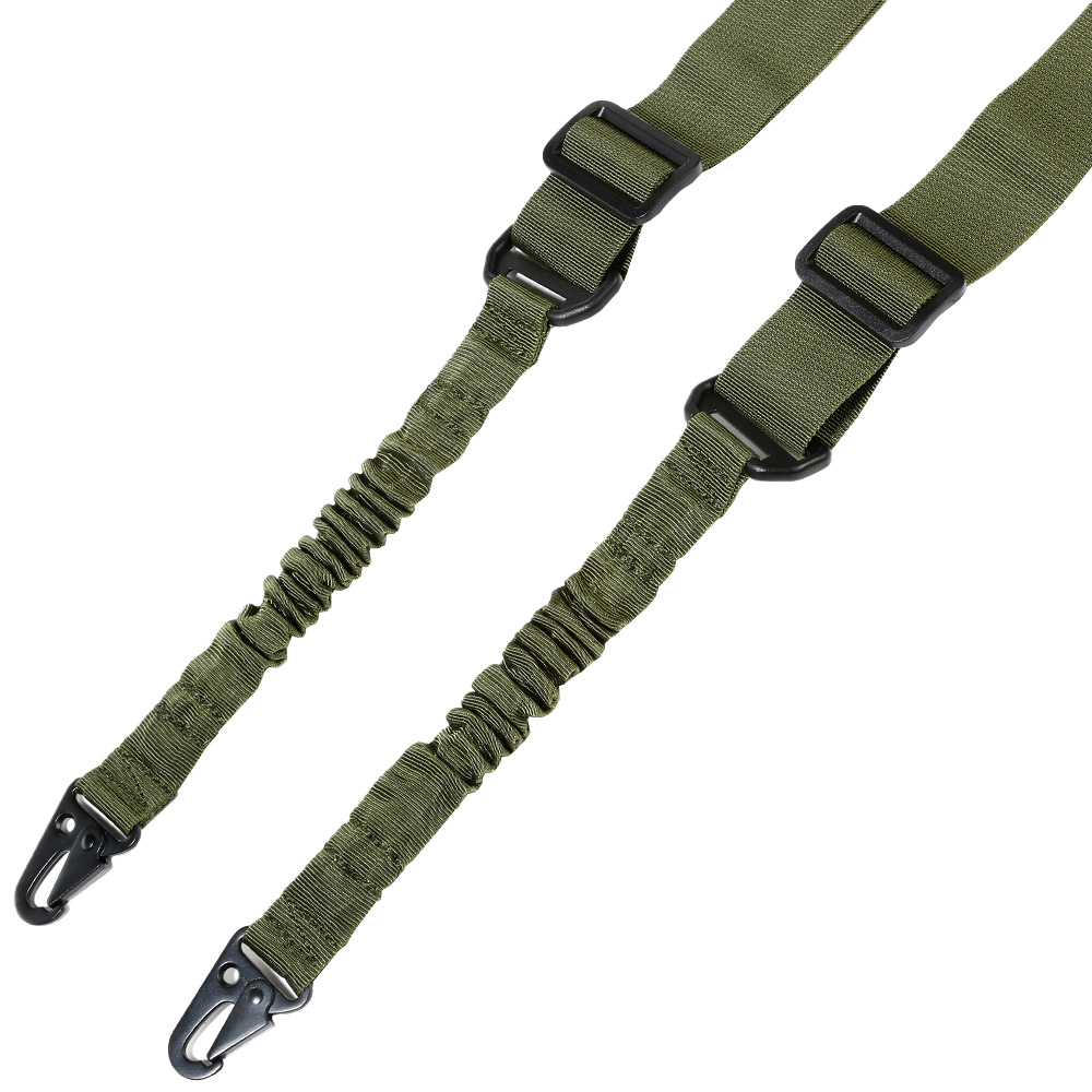 Amomax 2-Punkt Tragegurt Dual Bungee Universal Tactical Type 1 oliv Bild 1
