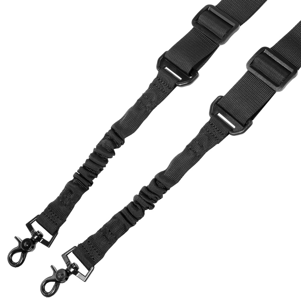 Amomax 2-Punkt Tragegurt Dual Bungee Universal Tactical Type 2 schwarz Bild 1