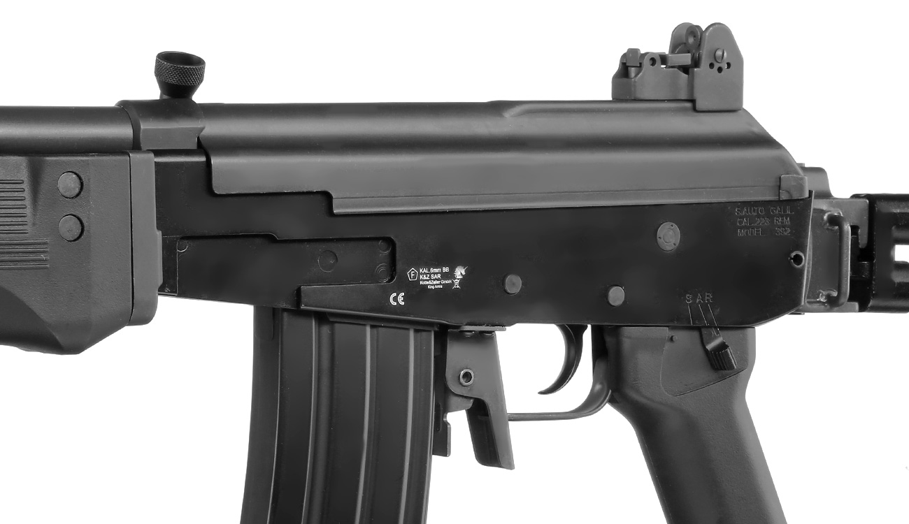King Arms Galil SAR Vollmetall S-AEG 6mm BB schwarz Bild 7