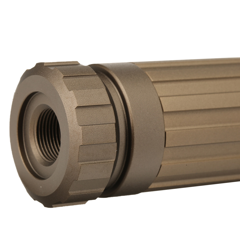 Action Army DDW Aluminium Sound Suppressor 14mm- f. AAP-01 Flat Dark Earth Bild 5