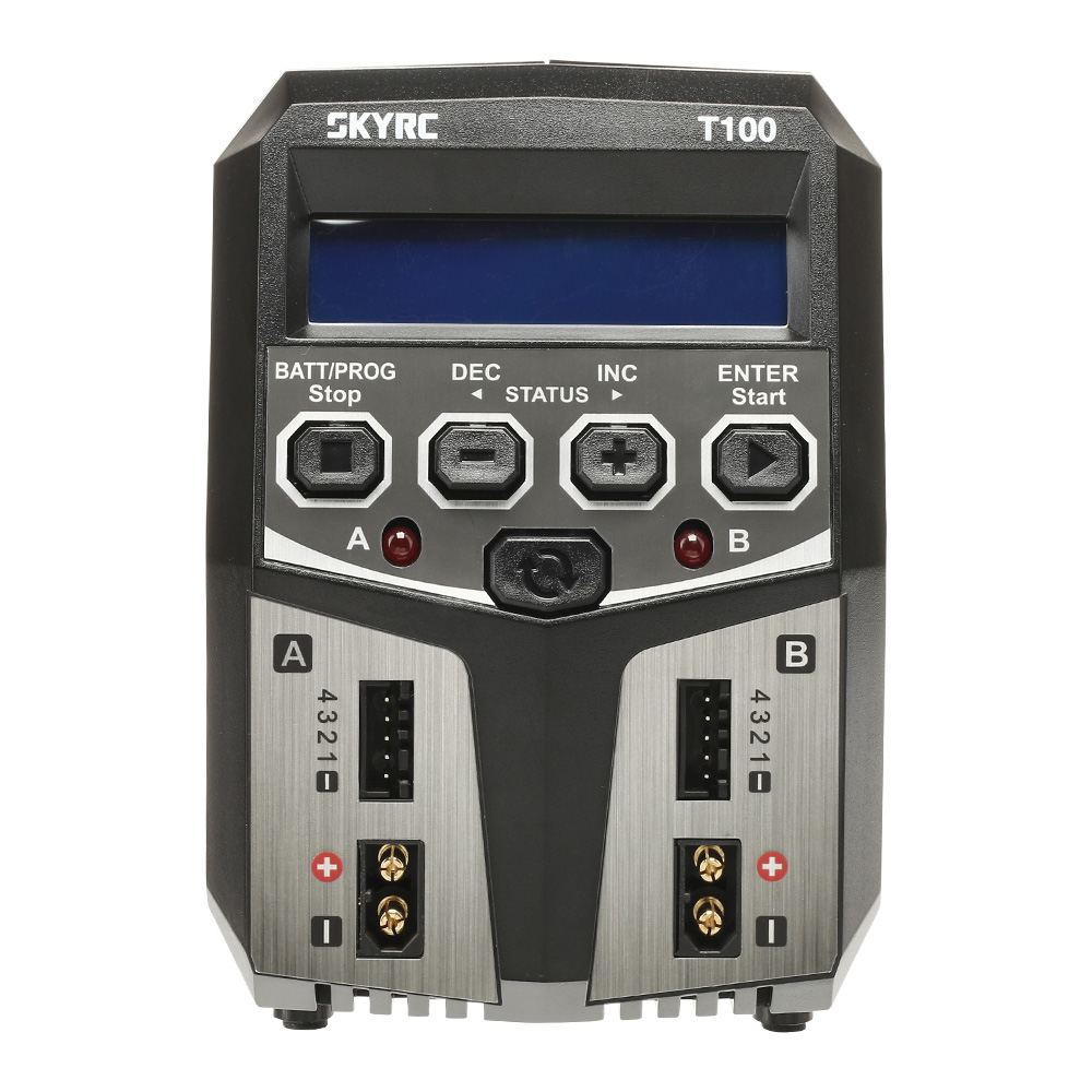 SKYRC T100 AC Dual Balance Ladegert LiPo 2-4s 5A 50W SK100162 Bild 1