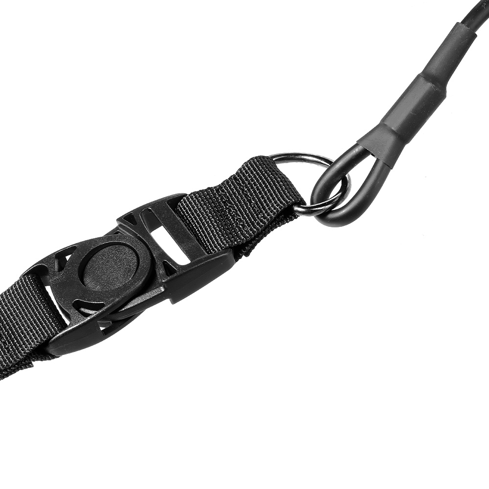 Amomax Pistol Lanyard / Fangriemen mit Schlaufe schwarz Bild 3