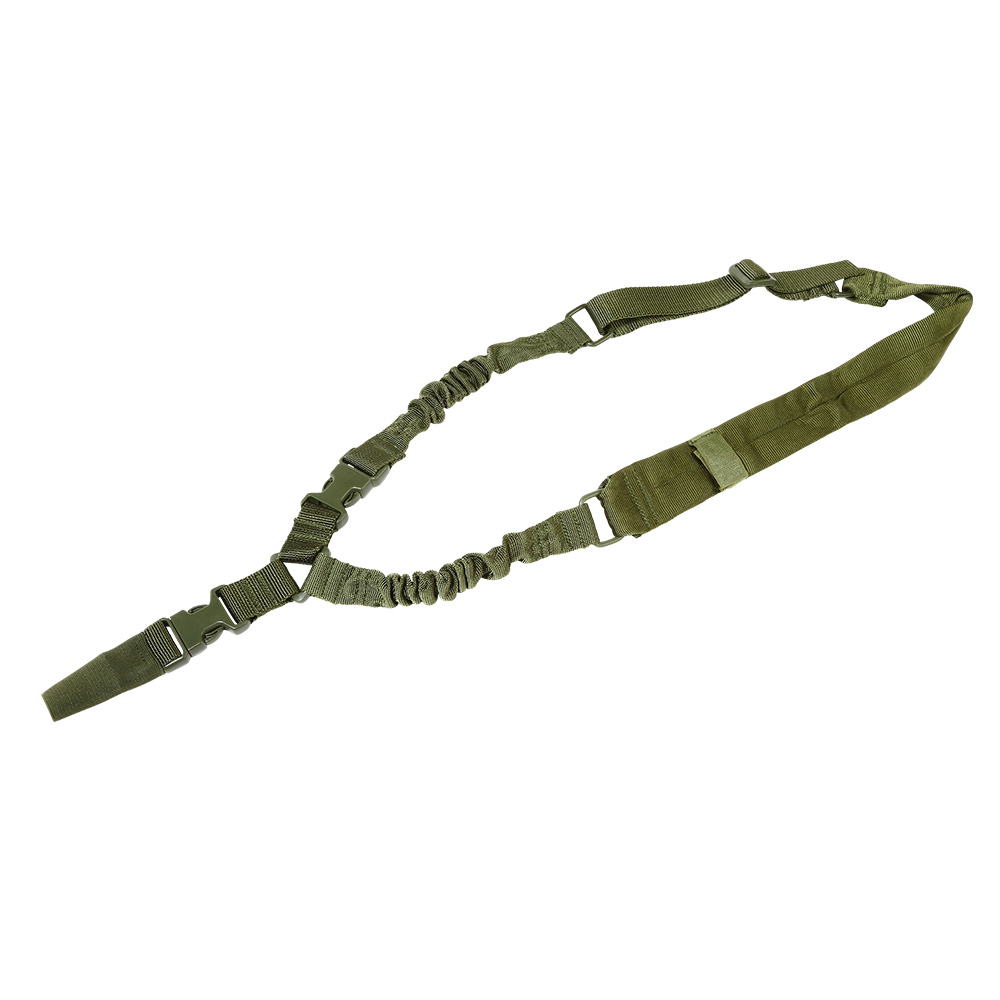 Amomax 1-Punkt Tragegurt Dual Bungee Universal HD Tactical gepolstert oliv Bild 1