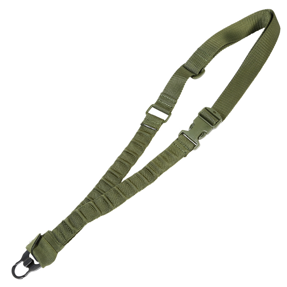 Amomax 1-Punkt Tragegurt Dual Bungee Universal HD Tactical mit Mash-Hook oliv
