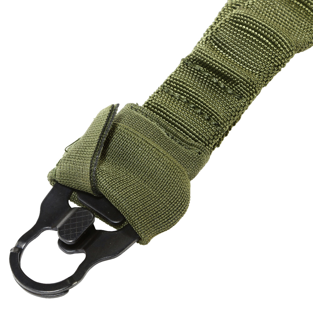 Amomax 1-Punkt Dual Bungee Universal HD Tactical Tragegurt mit Mash-Hook oliv Bild 2