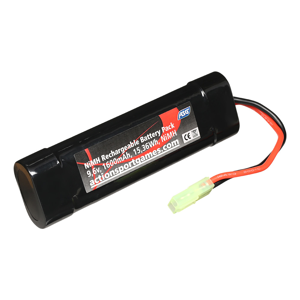 ASG Akku 9.6V 1600mAh NiMH Small-Type mit Mini-Tam Anschluss