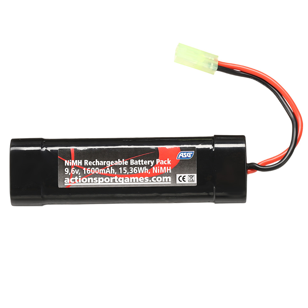 ASG Akku 9.6V 1600mAh NiMH Small-Type mit Mini-Tam Anschluss Bild 1