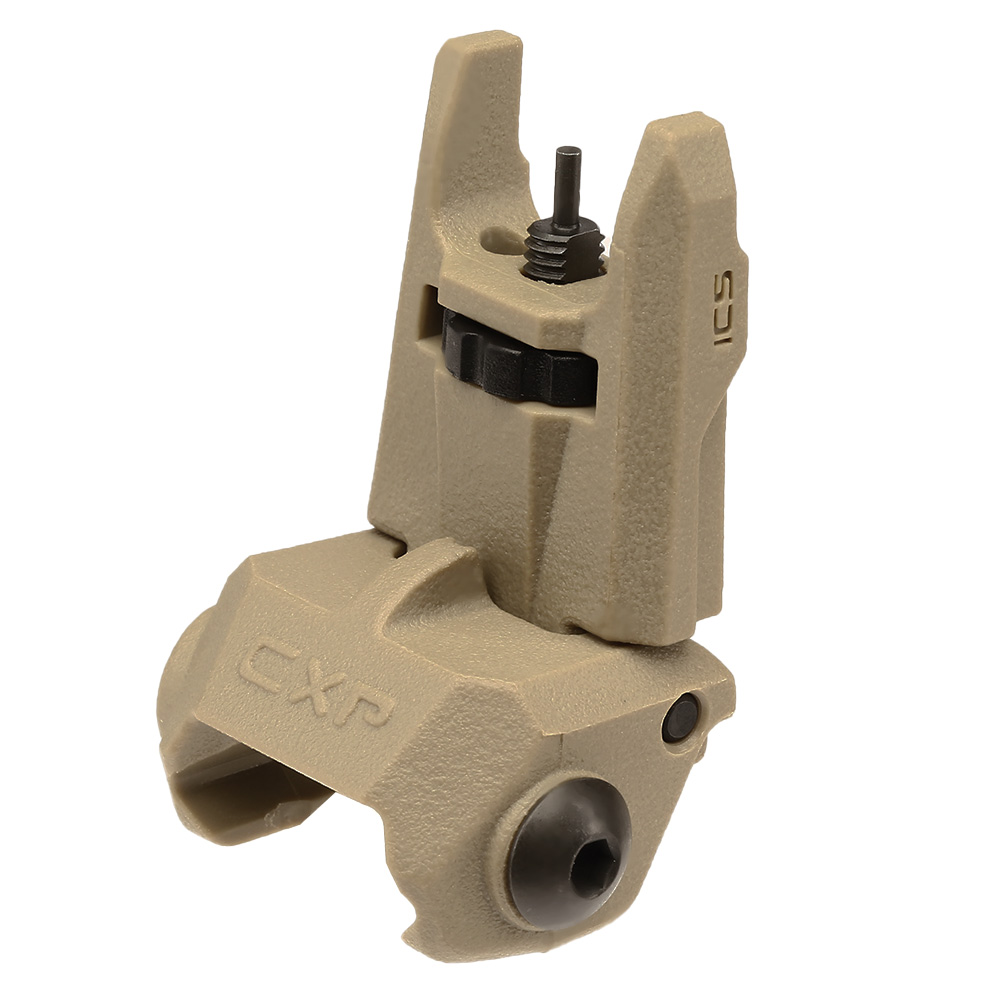 ICS CFS Polymer Flip-Up Front Sight f. 21mm Schienen Tan