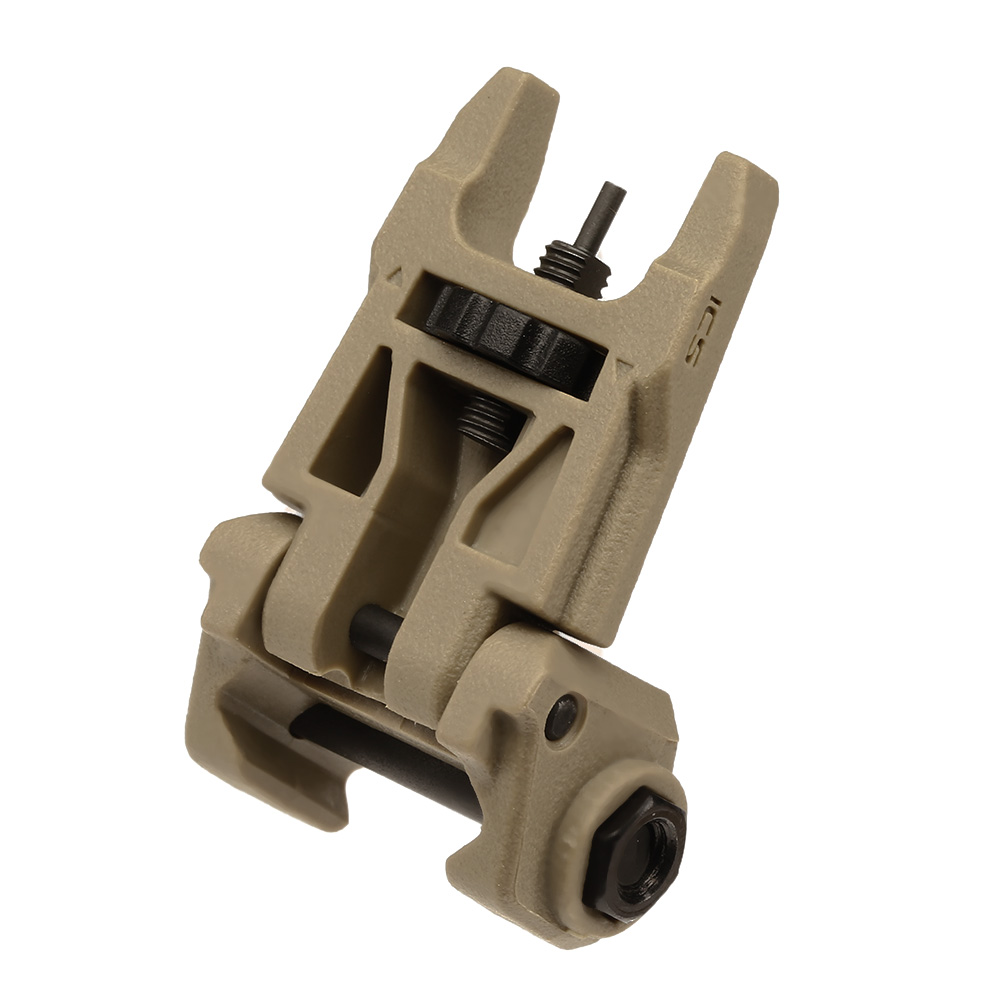 ICS CFS Polymer Flip-Up Front Sight f. 21mm Schienen Tan Bild 1