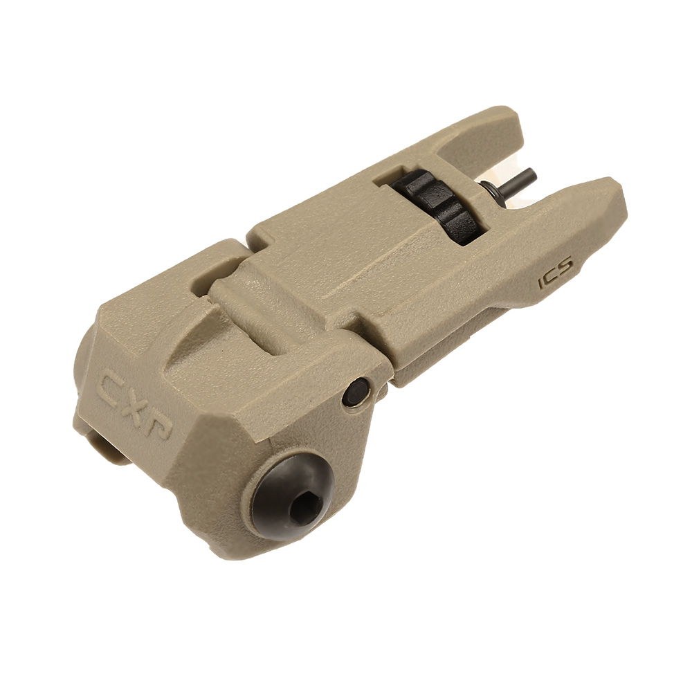 ICS CFS Polymer Flip-Up Front Sight f. 21mm Schienen Tan Bild 2