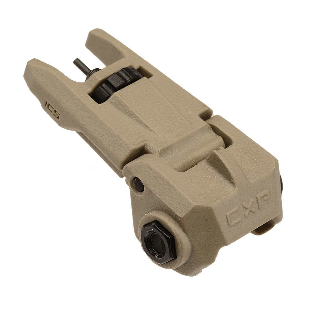 ICS CFS Polymer Flip-Up Front Sight f. 21mm Schienen Tan Bild 3