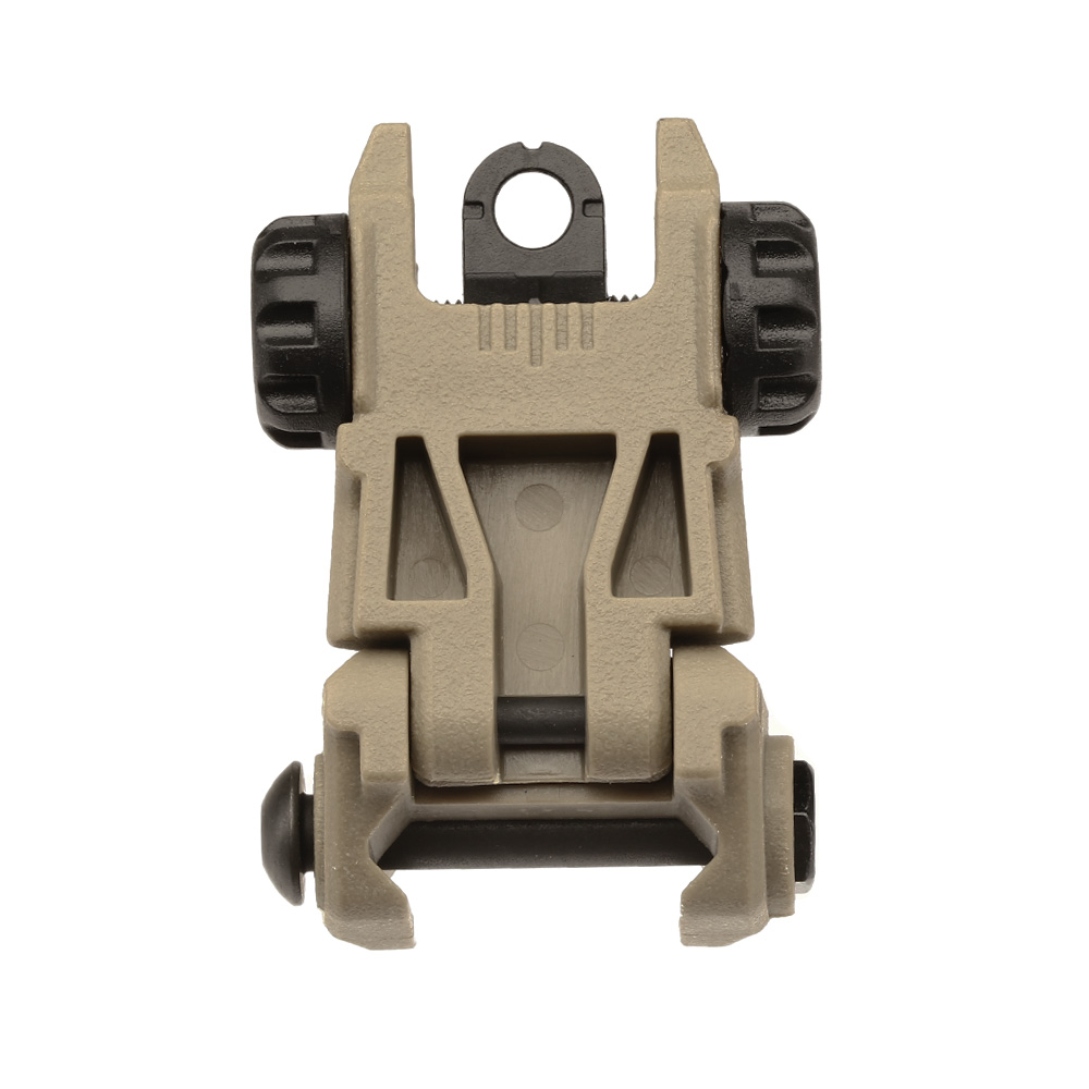 ICS CFS Polymer Flip-Up Rear Sight f. 21mm Schienen Tan Bild 5