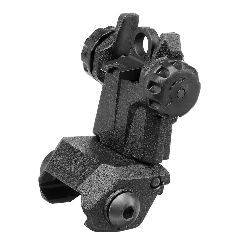 ICS CFS Polymer Flip-Up Rear Sight f. 21mm Schienen schwarz