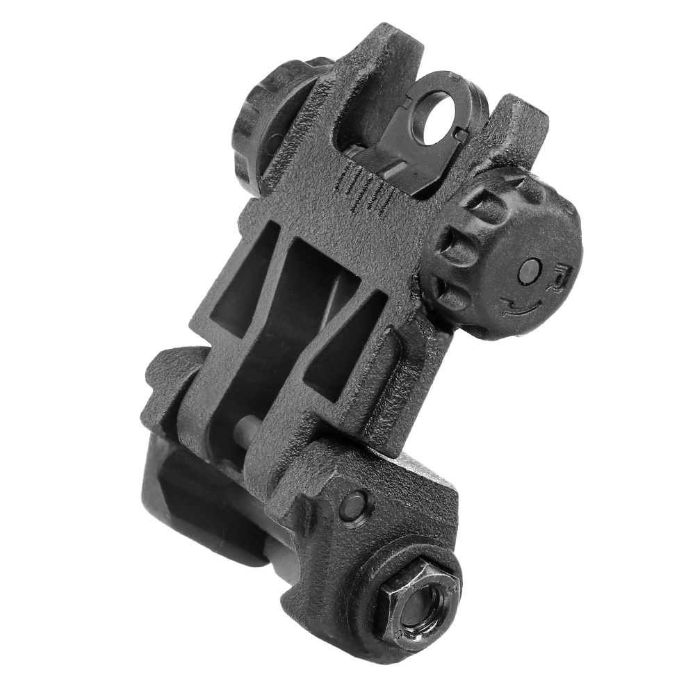 ICS CFS Polymer Flip-Up Rear Sight f. 21mm Schienen schwarz Bild 1