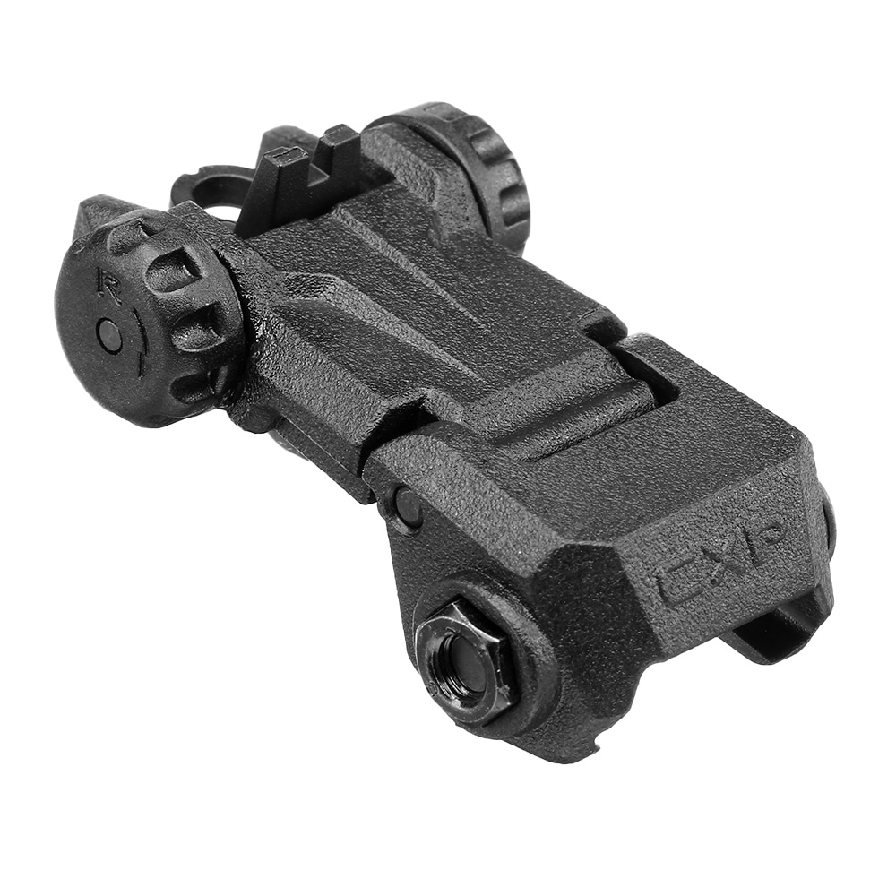 ICS CFS Polymer Flip-Up Rear Sight f. 21mm Schienen schwarz Bild 3