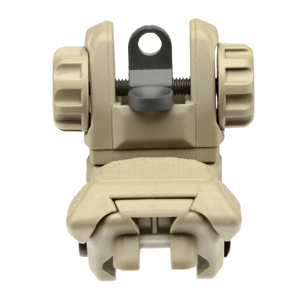 ICS CXP Polymer Flip-Up Rear Sight f. 21mm Schienen Tan Bild 4