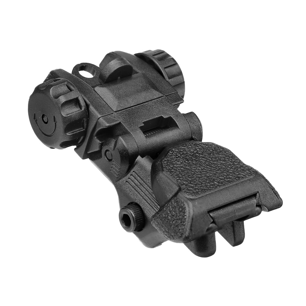 ICS CXP Polymer Flip-Up Rear Sight f. 21mm Schienen schwarz Bild 3