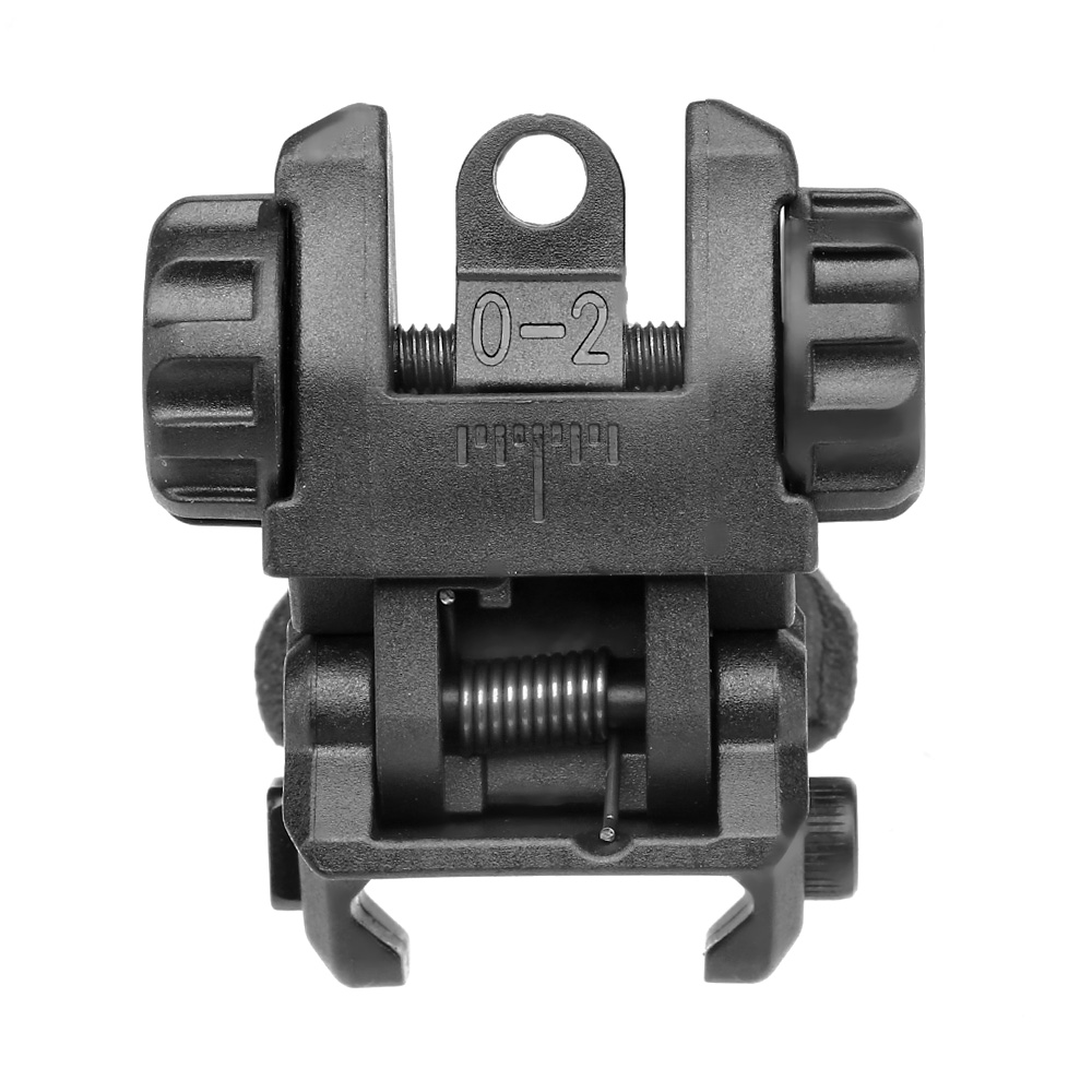 ICS CXP Polymer Flip-Up Rear Sight f. 21mm Schienen schwarz Bild 5