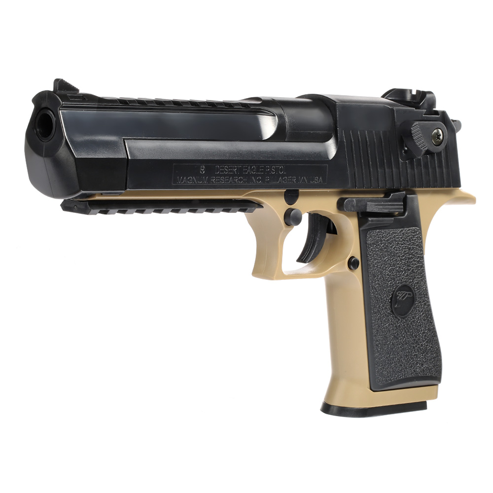 Cybergun Desert Eagle .50AE Railed Springer 6mm BB Bicolor