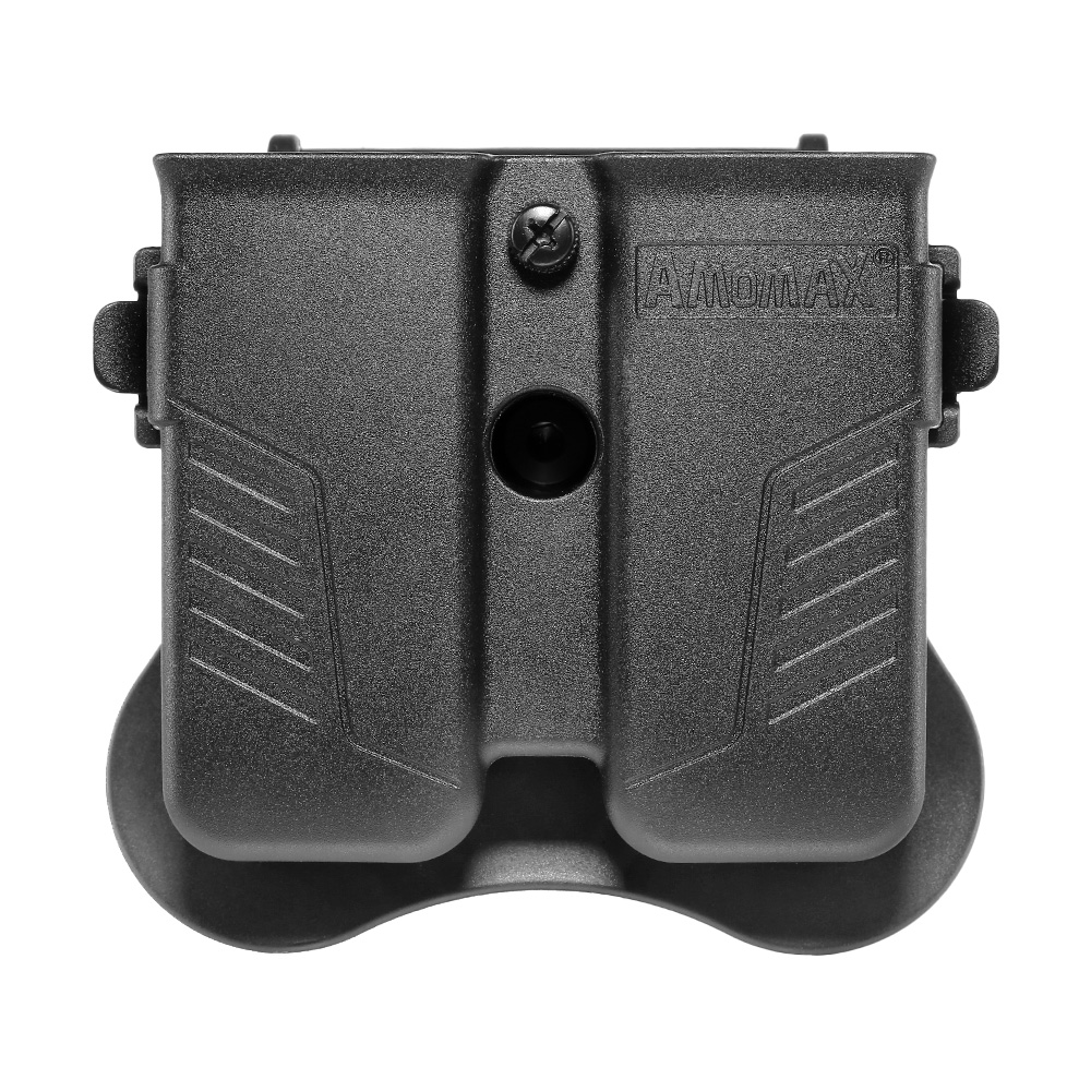 Amomax Doppel-Magazinholster Polymer Paddle f. Single- / Double-Stack Magazine schwarz