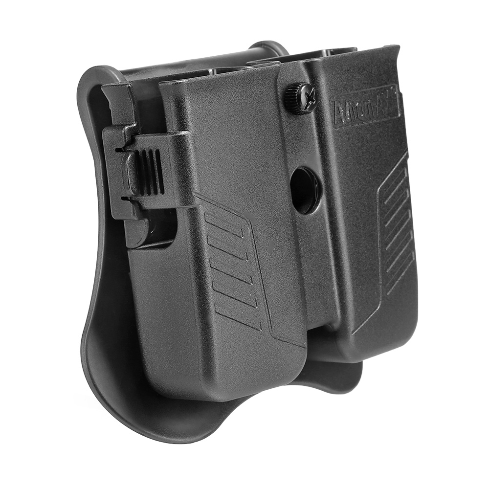 Amomax Doppel-Magazinholster Polymer Paddle f. Single- / Double-Stack Magazine schwarz Bild 1