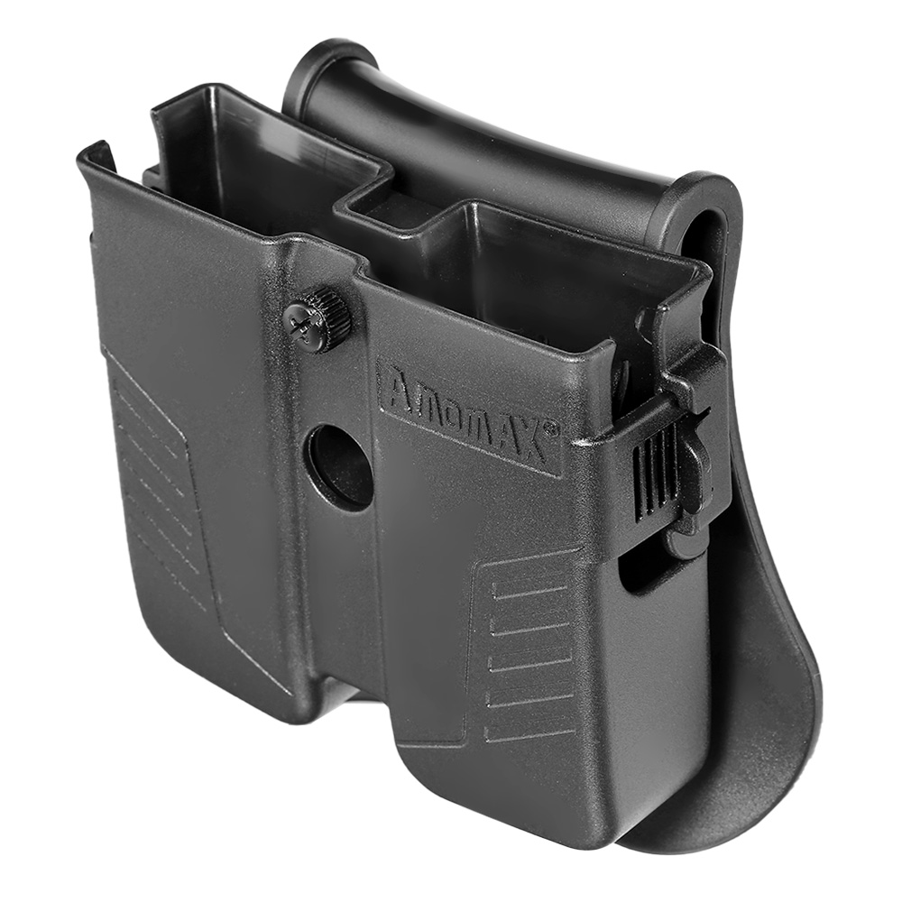 Amomax Doppel-Magazinholster Polymer Paddle f. Single- / Double-Stack Magazine schwarz Bild 7