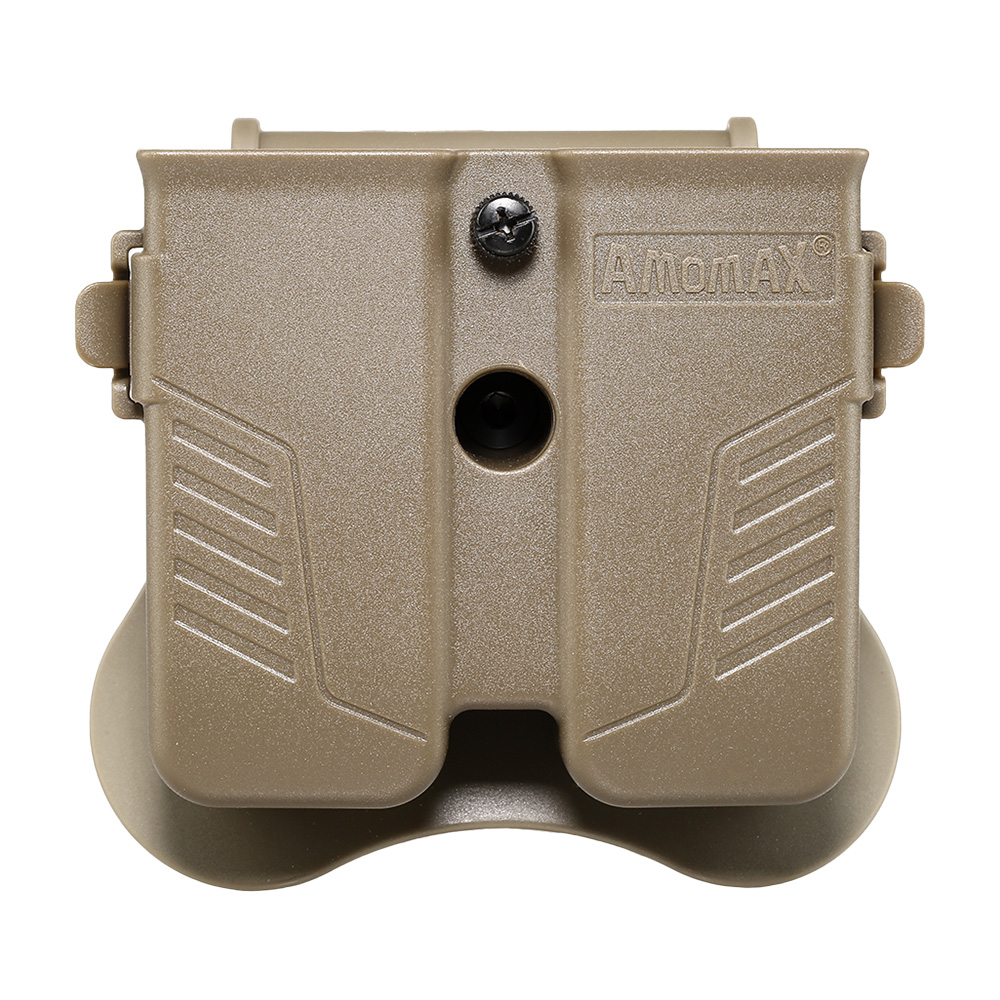 Amomax Doppel-Magazinholster Polymer Paddle f. Single- / Double-Stack Magazine Flat Dark Earth