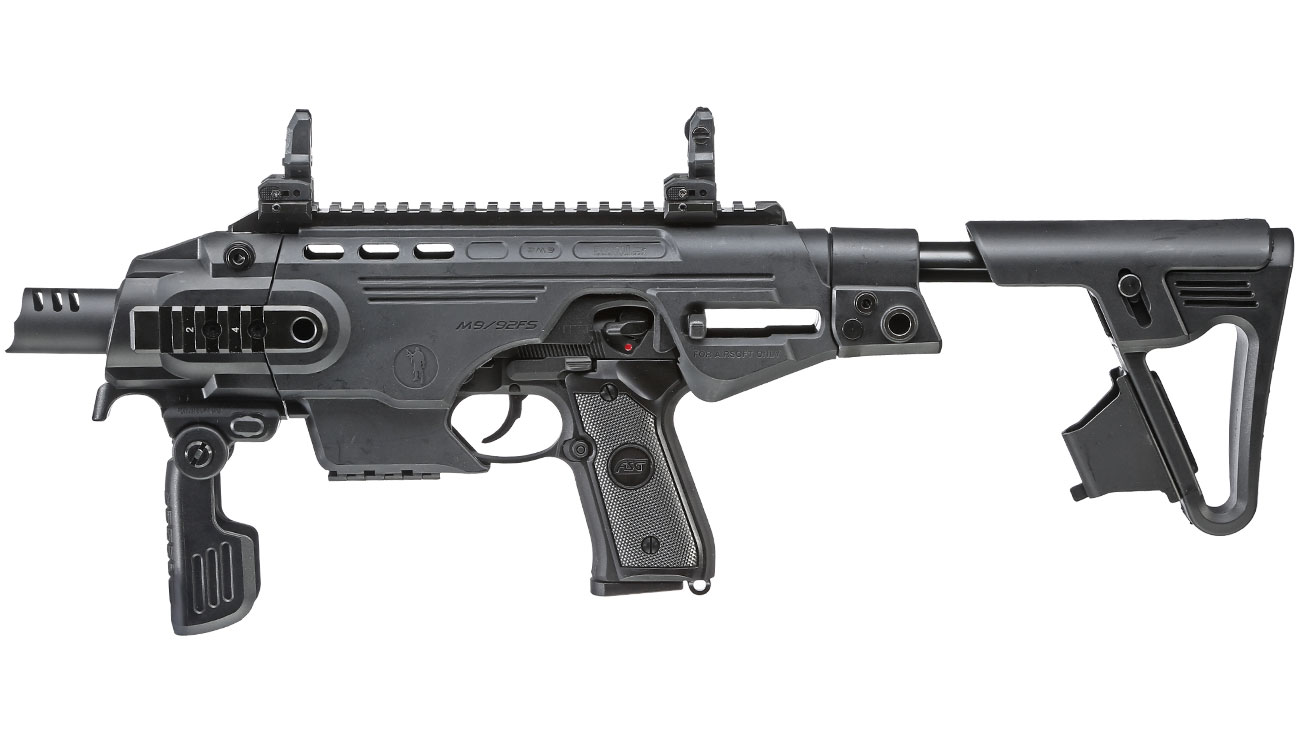 CAA Airsoft Division RONI Carbine Conversion Kit f. TM / KSC / WE / KJ M9 / M9A1 schwarz Bild 1