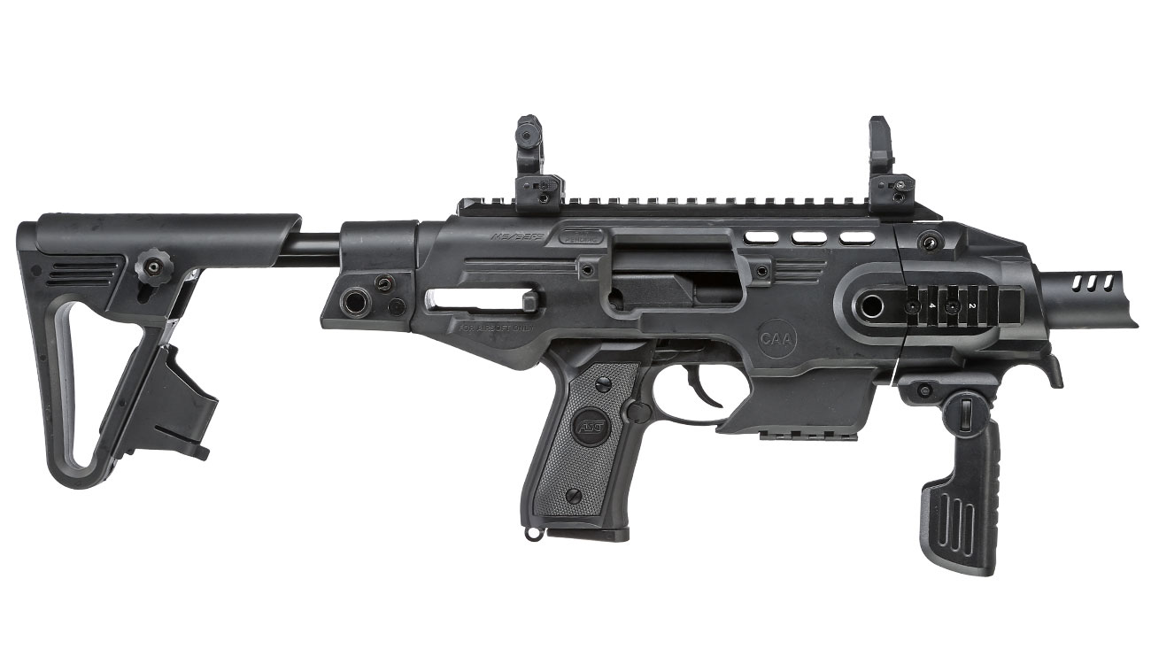 CAA Airsoft Division RONI Carbine Conversion Kit f. TM / KSC / WE / KJ M9 / M9A1 schwarz Bild 2