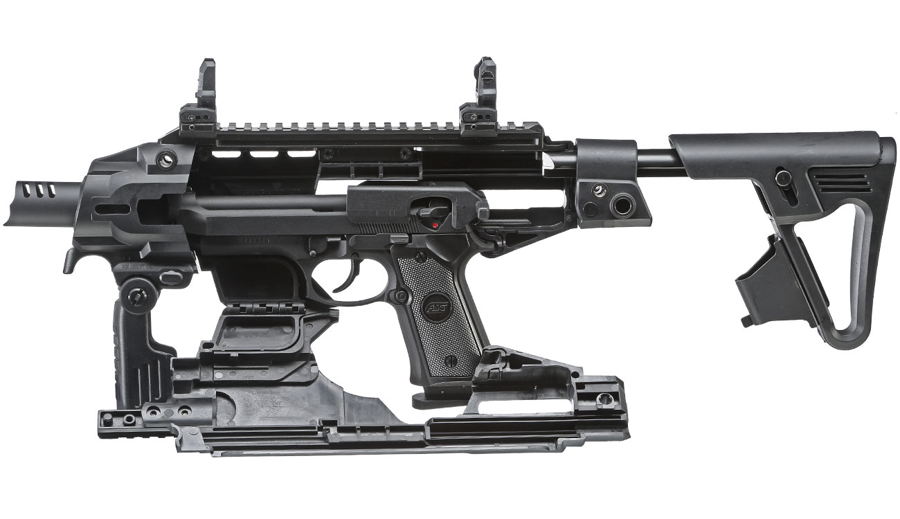CAA Airsoft Division RONI Carbine Conversion Kit f. TM / KSC / WE / KJ M9 / M9A1 schwarz Bild 4