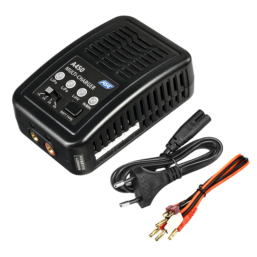 ASG A450 Multi-Charger Ladegert f. LiPo 2-4 / NiMH 6-8 1-4A 50W 230V